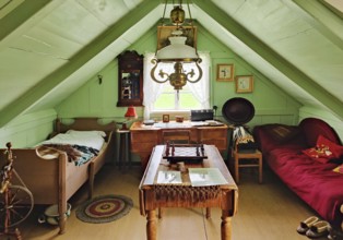 Bustarfell, a former peat farm, now a museum, East Iceland, Iceland