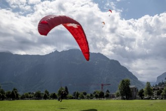 Paragliding tandem flight, Interlaken, Switzerland