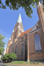 UNESCO Gothic Cathedral of St Mary and St John, Brick Gothic, Brick church, Schwerin,