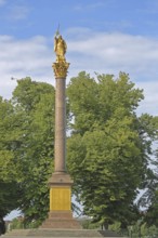 Victory Column with figure, war memorial to the Franco-Prussian War of 1870-71, Old Garden,