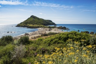 Wild beach, Sentier du littoral, Plage Ranc, Cap Taillat, Saint Tropez, Var, French Riviera,