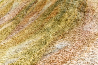 Discoloured rock, sinter, Jotunkjeldene, Spitsbergen, Svalbard