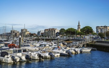 Marina and Beach in Arcachon, Gironde, France