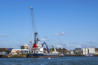 Port Docks in Poole, Dorset, England, United Kingdom