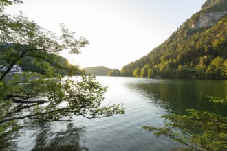 Sunrise in summer at Lake Thumsee near Bad Reichenhall