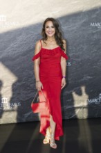 Nina Moghaddam, presenter at the Remus Lifestyle Night on the roof terrace of the Pure Salt Hotel