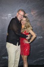 Frank Thelen with his woman Nathalie Thelen-Sattler at the Remus Lifestyle Night on the roof