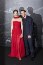 Hilary Swank and Marcel Remus at the Remus Lifestyle Night on the rooftop terrace of the Pure Salt