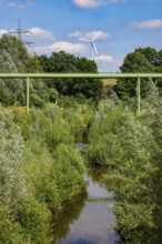 Bottrop, North Rhine-Westphalia, Germany - Renaturalised Boye, the tributary of the Emscher, has