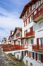 Beach and seaside in Saint-Jean-de-Luz, Nouvelle-Aquitaine, Pyrenees-Atlantiques, France