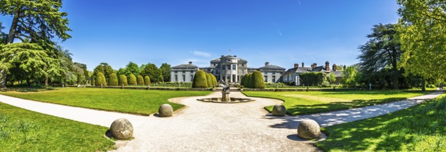 Panorama of Shugborough Estate, National Trust House and garden, Great Haywood, Staffordshire,
