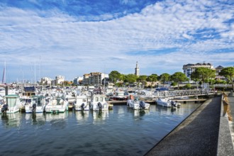 Marina and Beach in Arcachon, Gironde, France