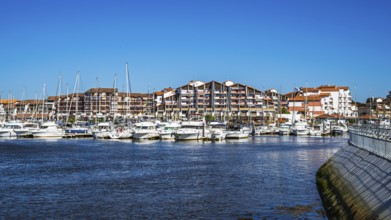 Marina in Capbreton, Landes, Nouvelle-Aquitaine, France