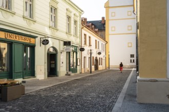 Alley in the historic centre of the Capital of Culture 2026, Trencín, Slovakia