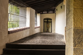 Parish steps connecting the old town centre and town garrison with St. Mary's Castle, Capital of