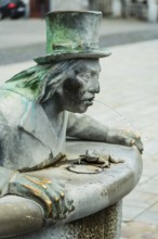 Water spirit fountain on the market square of the Capital of Culture 2026, Trencín, Slovakia