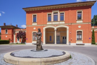 Empress Elisabeth Museum in the old railway station in Possenhofen, Pöcking, Lake Starnberg, Upper