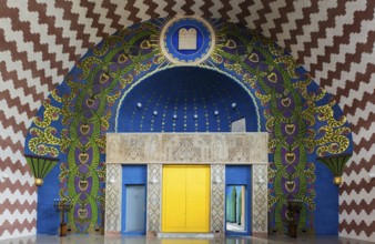 Renovated interior of the Neolog Synagogue converted into a cultural centre by Berlin architect