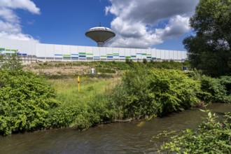 The river Dhünn, 40 km long river, which flows into the Wupper near Leverkusen, renaturalised