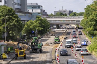 Rehabilitation of the B8, Europaring, in the city centre of Leverkusen, major infrastructure