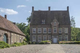 Moated castle Haus Welbergen, Ochtrup, Welbergen, Münsterland, North Rhine-Westphalia, Germany