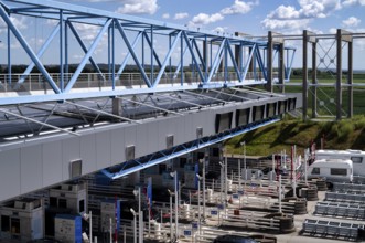 Toll station, toll, Barriere de Payage, Pont de Normandie, Normandy Bridge, cable-stayed bridge, Le