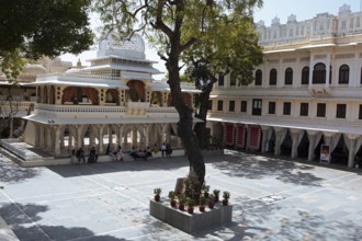 Chowmukha Pavilion, City Palace, Udaipur, Rajasthan, India