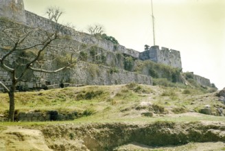 Walls of Portuguese fortress, Monte Fort, Fortaleza do Monte, Macau, Asia 1964