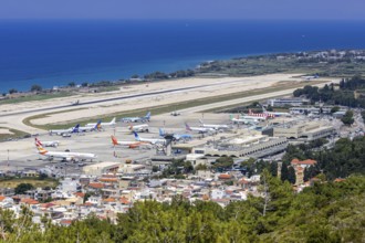 View of Rhodes Airport, Greece