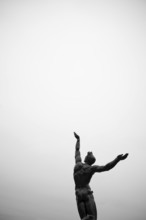 Bronze statue The Spirit of American Youth Rising from the Waves by Donald De Lue Military