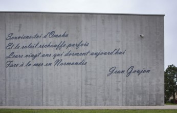 Test excerpt of the song Souviens-toi de Omaha, Remember Omaha, by Jean Goujon at the entrance to