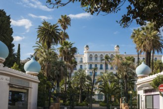 Luxury hotel, Menton, Alpes Maritimes, Provence Alpes Cote d'Azur, French Riviera, South of France,
