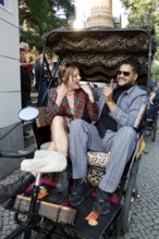 Jella Haase and Yasin el Harrouk at the #SchwarzeSchafe premiere at the cinema in the