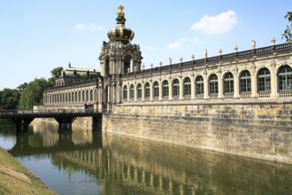 Partial view, Building, Dresden Zwinger, Baroque architecture, Dresden, Germany