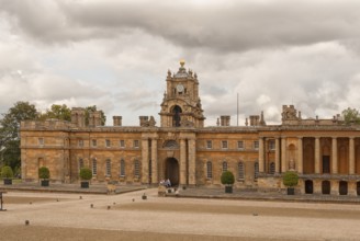 Blenheim Palace, the largest non-royal aristocratic residence in Great Britain, built by Queen Anne