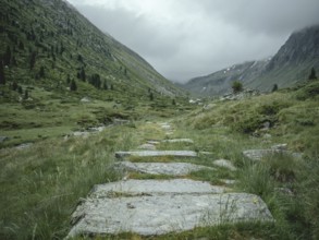 Historical sower's path along which Holocaust survivors travelled from Austria to Italy in 1947 in