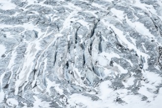 Crevasses, detail, Übeltalferner glacier, Stubai Alps, South Tyrol, Italy
