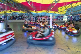 Bumper cars at the Erlangen Bergkirchweih, traditional twelve-day folk festival, Erlangen, Middle