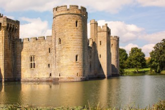 Bodiam Castle is located in East Sussex near the River Rother. It has long been one of England's