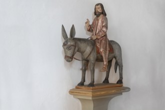 Palmesel in St Briccius Church, Wurmlingen, Tuttlingen district, Baden-Württemberg, Germany