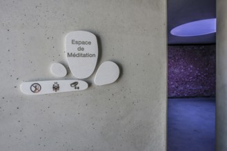 Meditation room with real crystals, artist Tia-Thuy Nguyen, Petit Portier, Monte Carlo, Cote