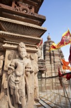 Sculptures at the Sacchiya Mata temple, Osian temple complex, Jodhpur, Rajasthan, India