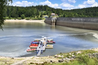 Schwarzenbach Dam (German: Schwarzenbachtalsperre) and reservoir in Forbach in the Northern Black