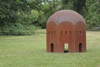 Sculpture Nuclear Temple by Thomas Schütte 2012, Blickachsen 14, modern art, nuclear temple,