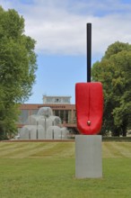 Sculpture Slip of the Tongue by Alexandra Bircken 2020, Blickachsen 14, modern art, water features,