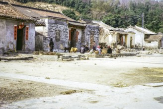 Tai Tei Tong village, Silver Mine Bay Mui Wo, Lantua Island, New Territories, Hong Kong, Asia 1964