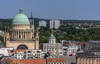 View of Potsdam, Brandenburg, Germany from the new platform of the garrison church
