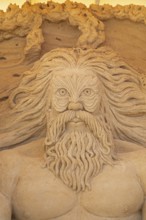 Detail, Poseidon, the god of the sea by Zsolt M.Toth from Hungary, Sandwelt, Warnemünde, Rostock,