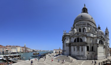 Basilica di S. Maria della Salute on the Grand Canal, Venice, Vento, Italy