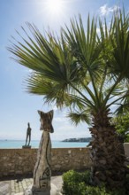 Sculpture, Artist Xavier, Musée Picasso, Antibes, Provence Alpes Côte d'Azur, South of France,